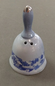3.5" Vintage Blue Ceramic Bell