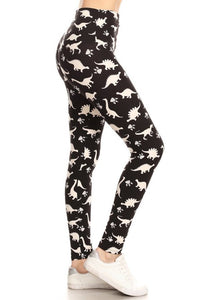 NEW One Size Leggings - Dinosaurs LY5R-S767W