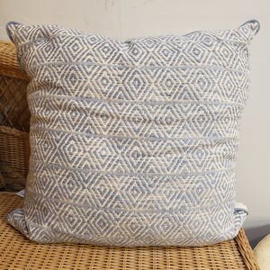 Light Blue Patterned Pillow