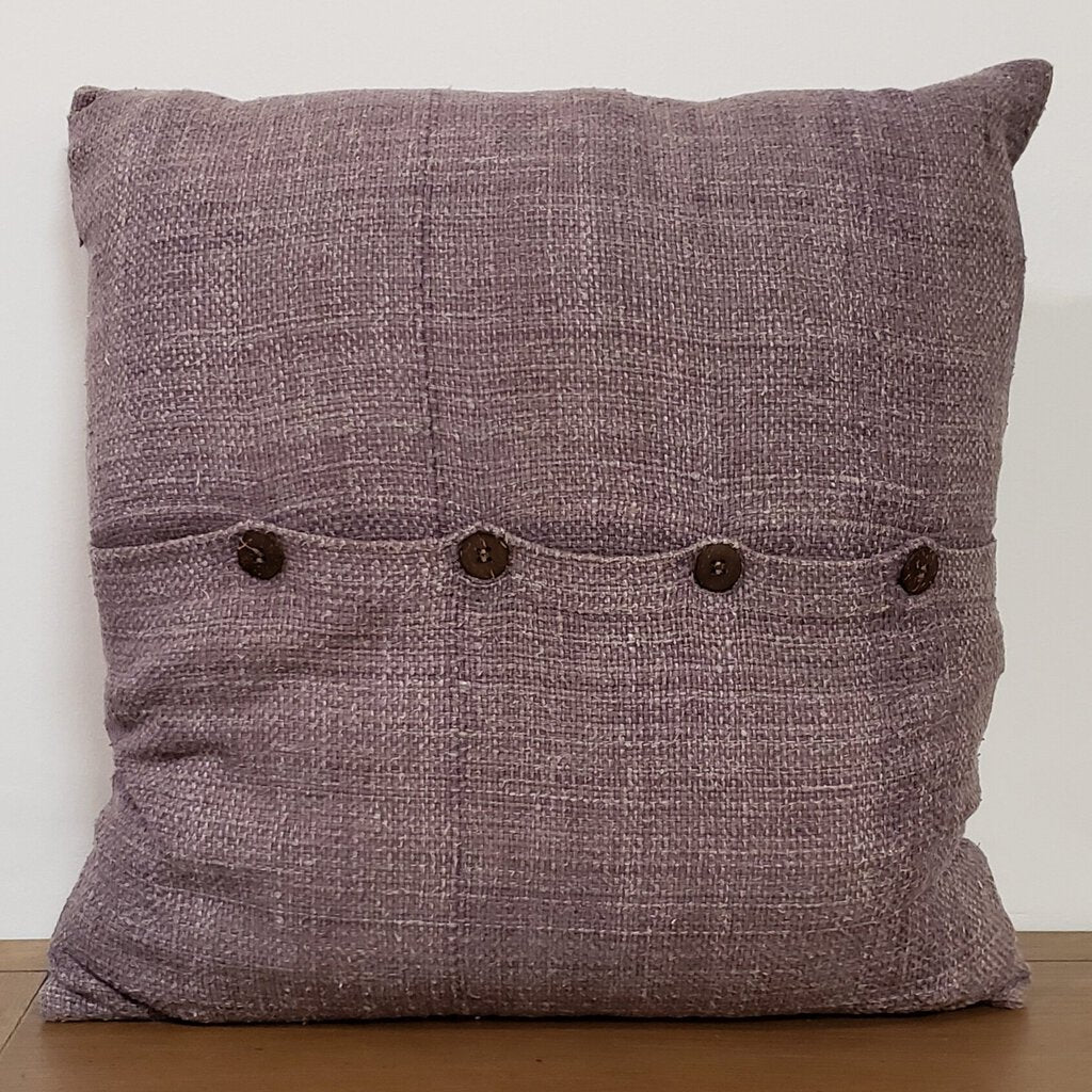 Purple Pillow with Buttons