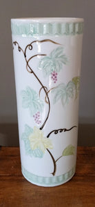 12" Ceramic Cylinder Vase - Japan