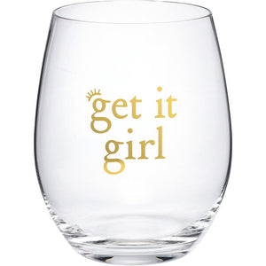 NEW Wine Glass - Get It Girl - 101530