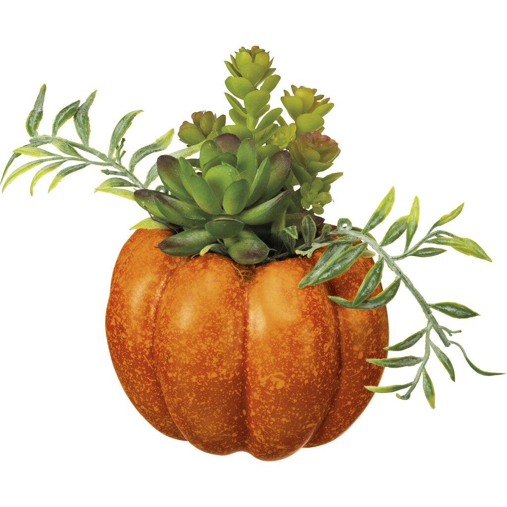 NEW Pumpkin Planter Med - Dark Orange - 106480