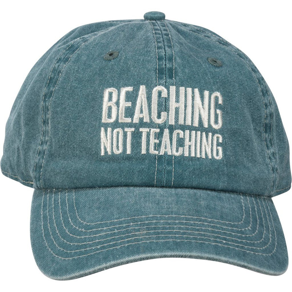NEW Baseball Cap - Beaching Not Teaching - 110069