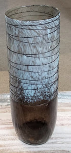 14" Black Murano Glassware Vase