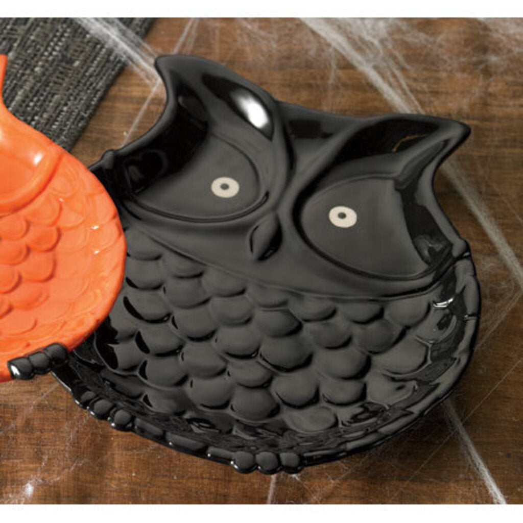 NEW Black Owl Plate - 605745