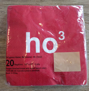 NEW Pack (20) 3-Ply Cocktail Napkins - HO 3