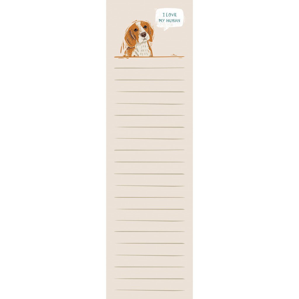 NEW List Notepad - Beagle - I Love My Human - 104845