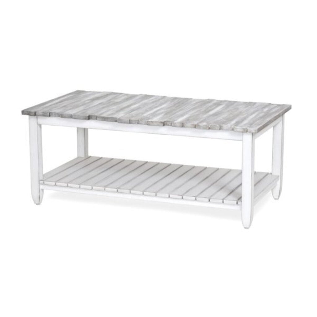 NEW Picket Fence Coffee Table - Grey/Blanc
