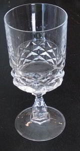 SET 6-Pc Vintage Crystal Water Glasses