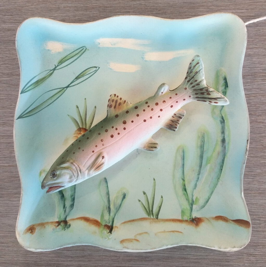 Vintage Decorative Fish Plate - HB Japan #3335