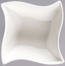 Load image into Gallery viewer, 12&quot; White Porcelain Wave Bowl
