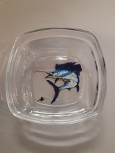 Load image into Gallery viewer, Hand Painted Glass Sailfish Trinket Bowl

