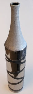NEW 16" Silver Bottle Vase