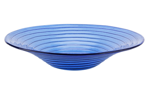 NEW 15" Glacier Blue Glass Bowl