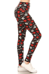 NEW One Size Leggings - Black XOXO LY5R-S674