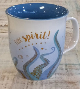 NEW Ceramic Mug - Free Spirit! Octopus