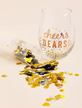 Load image into Gallery viewer, NEW Stemless Wine Glass &amp; Confetti Popper - 80350004BS

