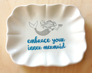 NEW Scalloped Mermaid Trinket Dish