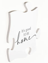 Load image into Gallery viewer, NEW Puzzle Piece Wall Decor- It&#39;s Good to be Home PUF0351
