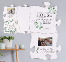 Load image into Gallery viewer, NEW Photo Frame Puzzle Piece Wall Decor - May All Your Roads Lead Home PUF0353
