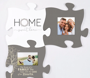 NEW Photo Frame Puzzle Piece Wall Decor - May All Your Roads Lead Home PUF0353
