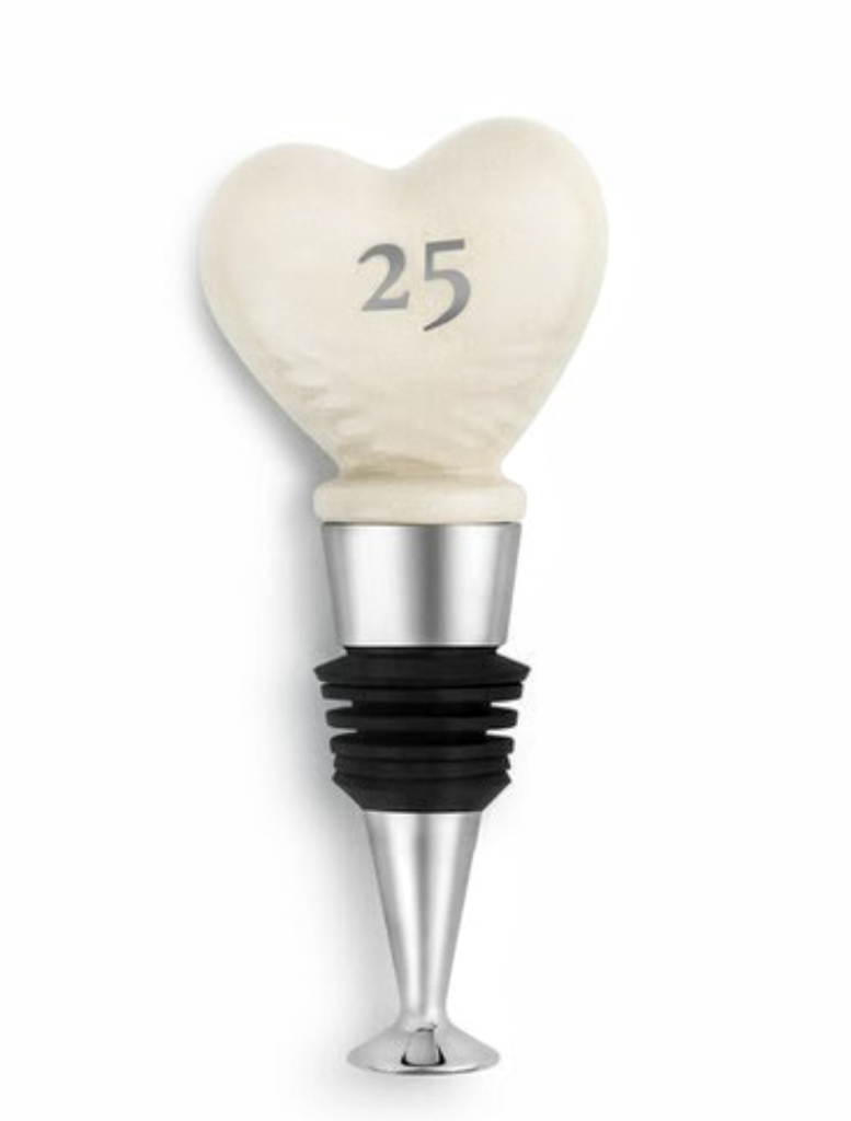NEW Stoneware Bottle Stopper - 25th 1004500105