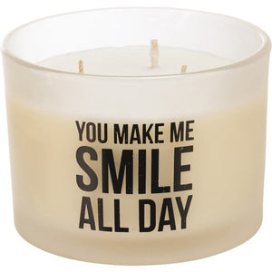 NEW Jar Candle - You Make Me Smile All Day - 111606