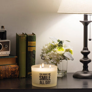 NEW Jar Candle - You Make Me Smile All Day - 111606