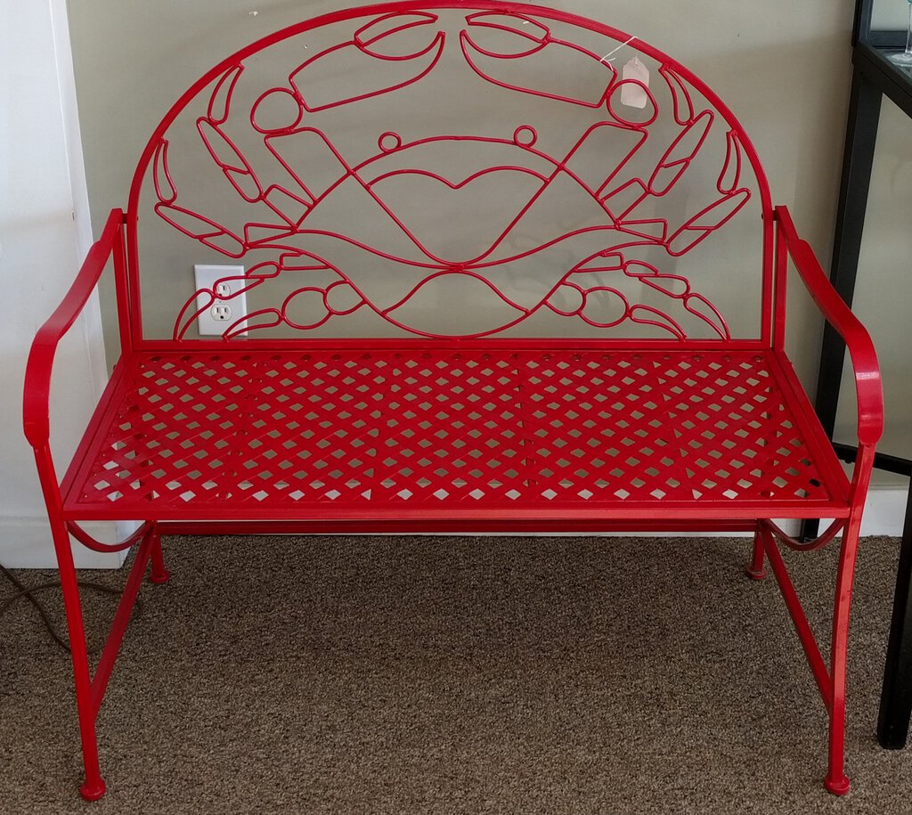 NEW Red Crab Bench
