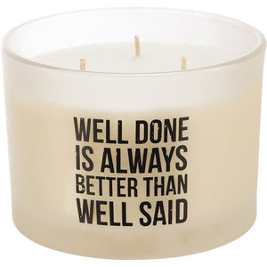 NEW Jar Candle - Well Done Is Always Better - 111615