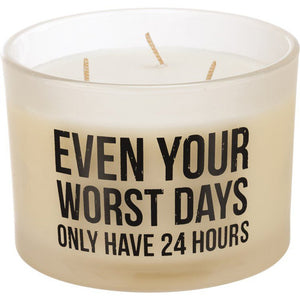 NEW Jar Candle - Even Worst Days Only Have 24 Hours - 111613