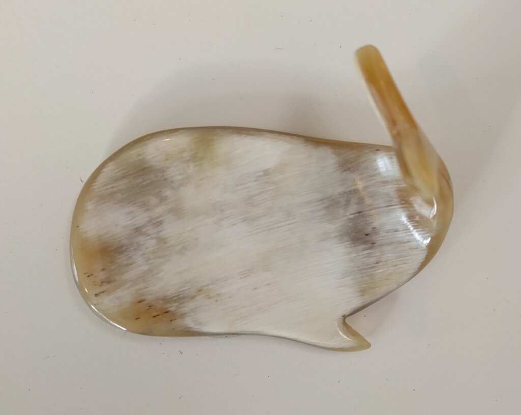 NEW Carved Horn Chopstick Rest - Whale