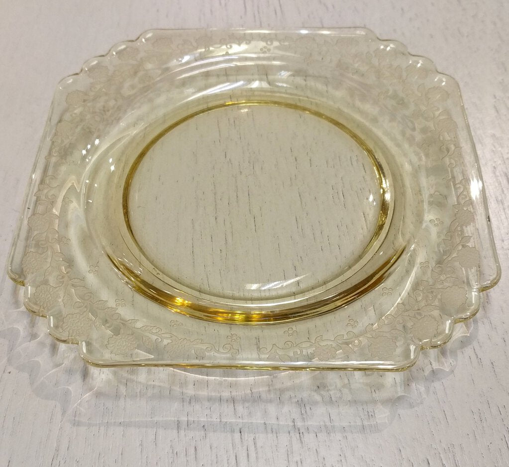 VINTAGE Fostoria Mayfair Topaz: Bread Plate