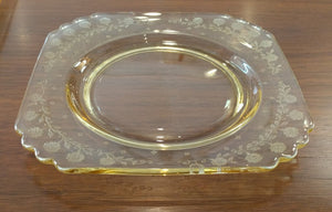 VINTAGE Fostoria Mayfair Topaz: Salad Plate