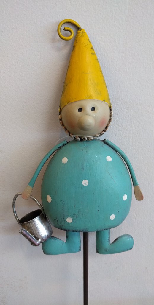 NEW Gnome with Watering Can Garden Stake -