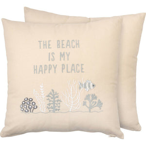 NEW Pillow - The Beach Is My Happy Place - 113747