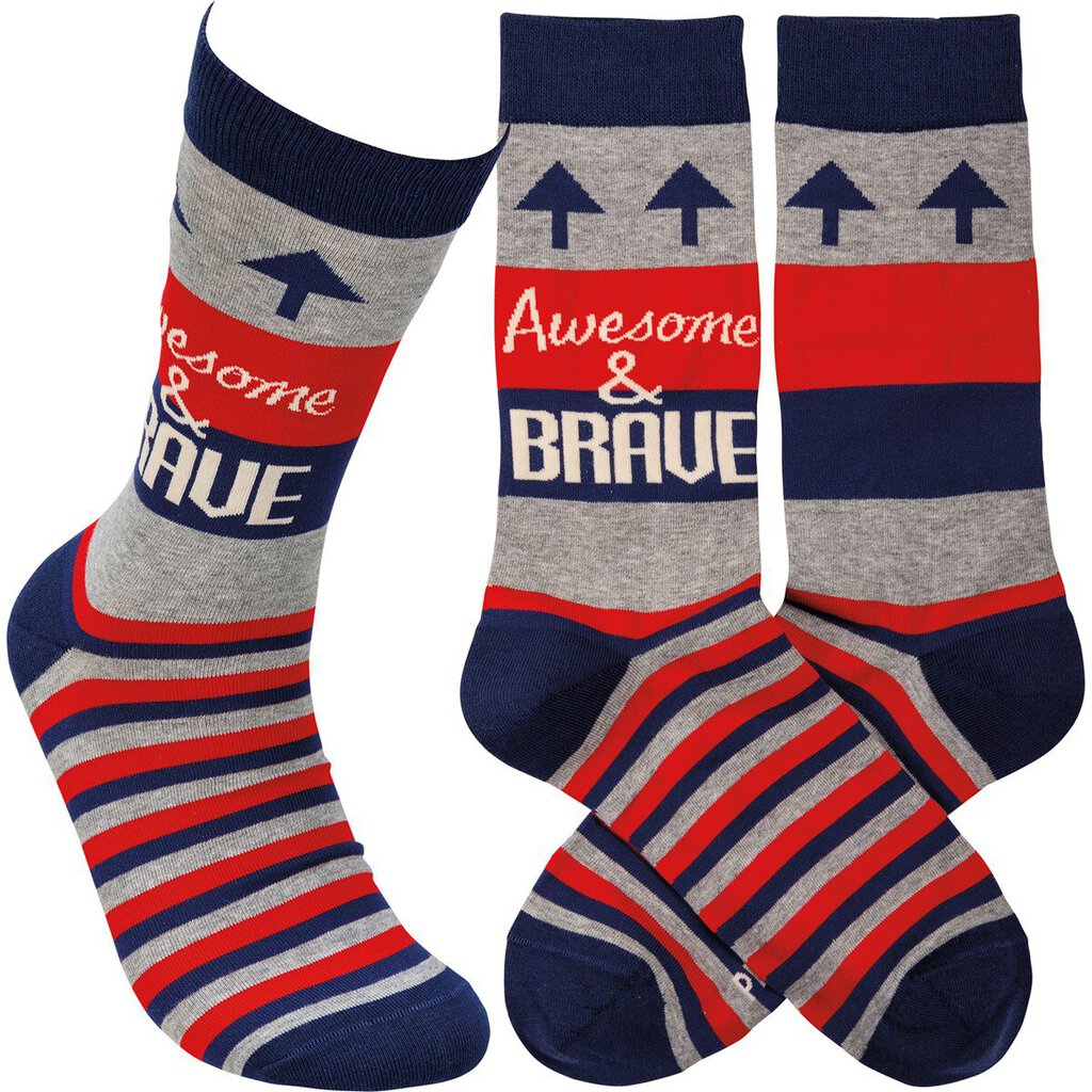 NEW Socks - Awesome & Brave - 113061