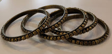 Load image into Gallery viewer, NEW 5-Pc Metal Bead Bangles - Copper Tone
