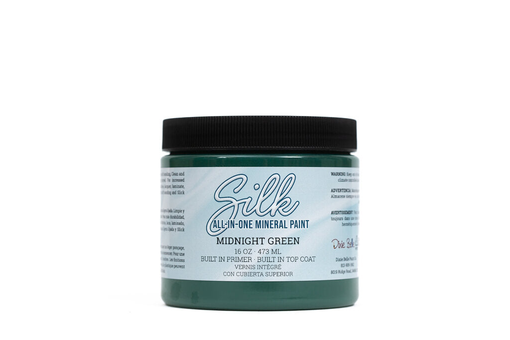 Silk All-in-One Mineral Paint - Midnight Green- 16oz