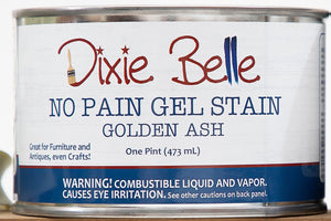 Dixie Belle No Pain Golden Ash Gel Stain 16oz