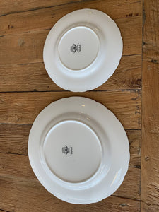 SET 8-Pc Tuscan "Wedlock" Fine Bone China Lucheon & Dessert Plates