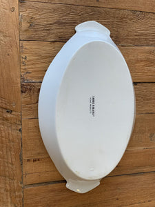 White Oval Porcelain Serving Dish