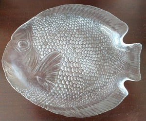 Arcoroc 10" Glass Fish Platter - France