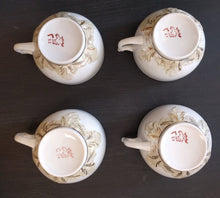 Load image into Gallery viewer, SET 4-pc Gardner Verbilki Porcelain Tea Cups
