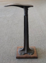 Load image into Gallery viewer, 24&quot; Antique Warranted Cast Iron Cobbler Anvil on Wood Stand
