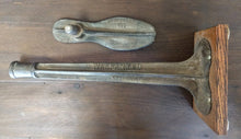 Load image into Gallery viewer, 24&quot; Antique Warranted Cast Iron Cobbler Anvil on Wood Stand
