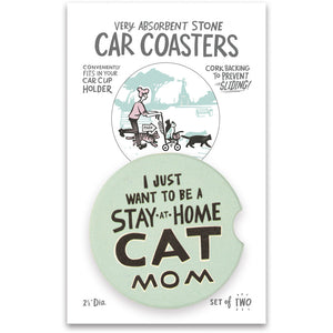 NEW Car Coasters - Cat Mom - 105767