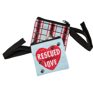 NEW Pet Waste Bag Pouch - Rescued With Love - 100584
