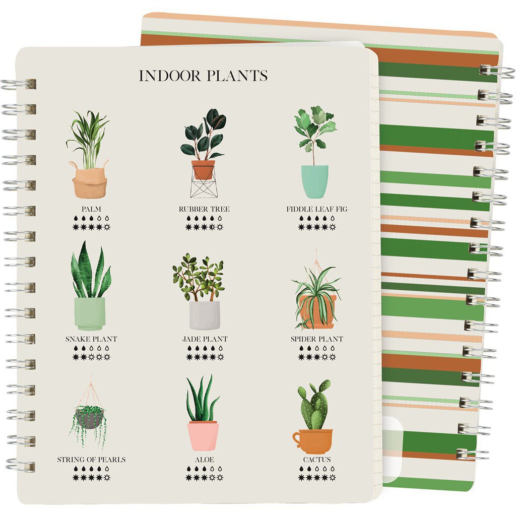 NEW Spiral Notebook - Indoor Plant Guide - 112467